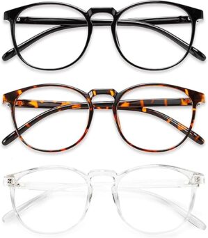 Przene Blue Light Blocking Retro Round Glasses