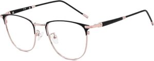 GUDVUE Blue Light Glasses, Anti Glare, Rose Gold