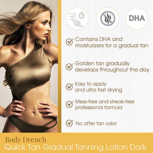 Body Drench Quick Tan Gradual Tanning Lotion, 8 Fl Oz - Image 4