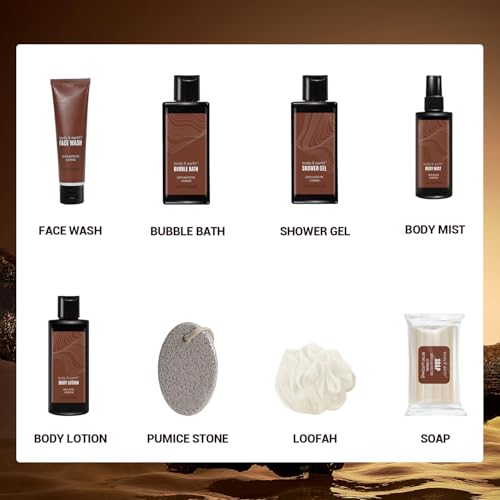 BODY & EARTH Men's Sandalwood Bath & Body Gift Set - Image 3