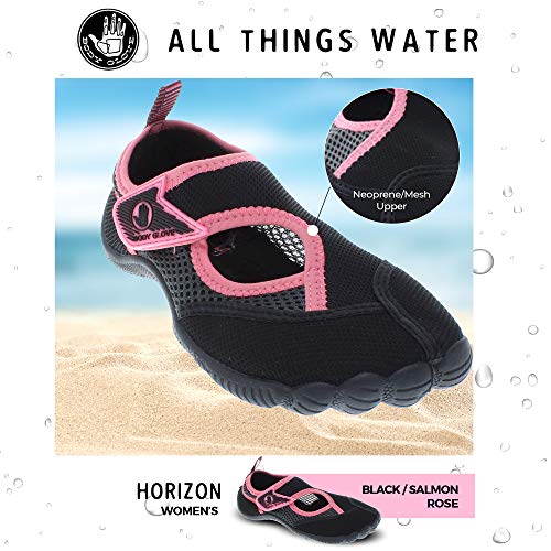 Body Glove Water Shoes For Women, Black And Oasis Blue - Image 3