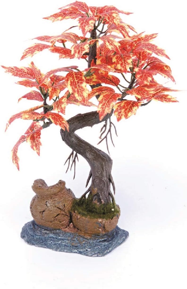 Penn-Plax Bonsai Tree Aquarium Decoration – Orange