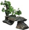 Penn-Plax Bonsai Tree On Rocks Aquarium Decoration