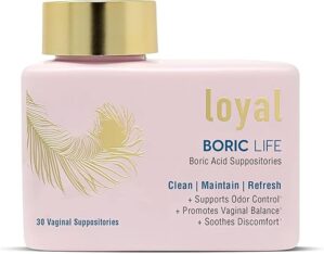 Loyal Boric Acid Vaginal Suppositories – 600mg