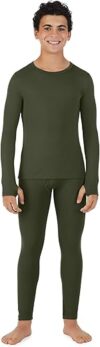 Cuddl Duds Boys Fleece-Lined Thermal Underwear Set