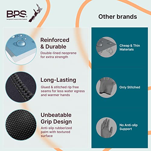 BPS Neoprene 3mm 5mm Five Finger Gloves - Image 3
