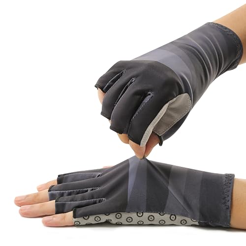 BRILISLE UPF 50+ UV Protection Fingerless Gloves - Image 3