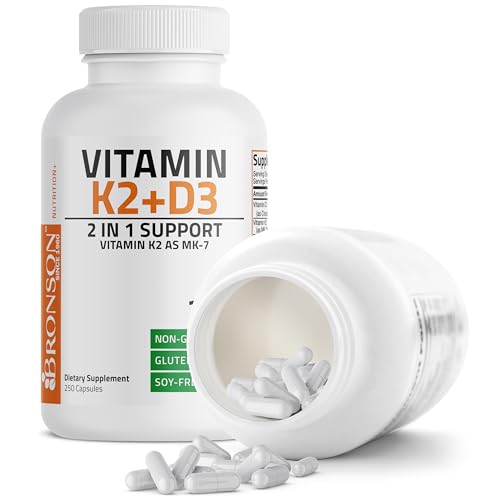 Bronson Vitamin K2 (MK7) With D3, 250 Capsules - Image 4