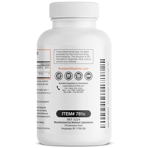 Bronson Vitamin K2 (MK7) With D3, 250 Capsules - Image 5