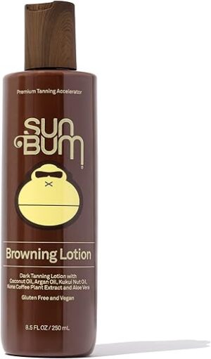Sun Bum Browning Lotion, Hawaii Act 104 Compliant Tanning Cream, 8.5 oz