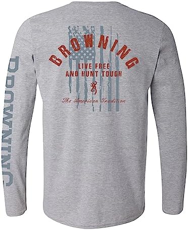 Browning Men's Buckmark Long Sleeve T-Shirt - Image 2