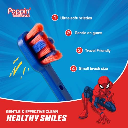 Brush Buddies Spider-Man Kids Soft Pop-up Toothbrush - Image 5