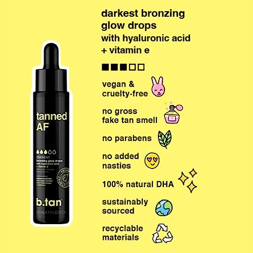 B.TAN Darkest Self Tan Drops, Vegan, 1.0 Fl Oz - Image 3