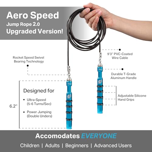 Buddy Lee Jump Ropes Aero Speed Jump Rope 2.0 Upgraded - Image 2