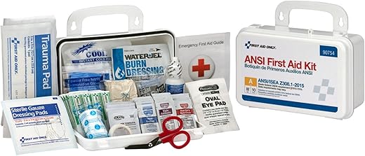 First Aid Only Bulk ANSI A 10-Person Emergency First Aid Kit 90754
