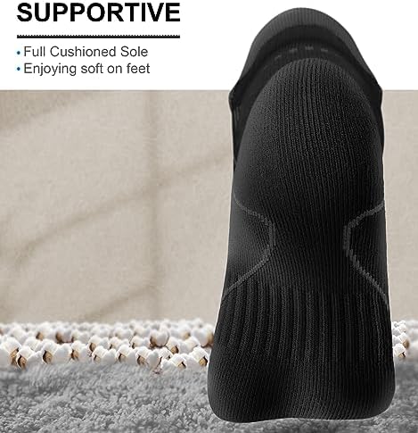 BULLIANT Men's Ankle Athletic Socks, Cushioned - Image 3