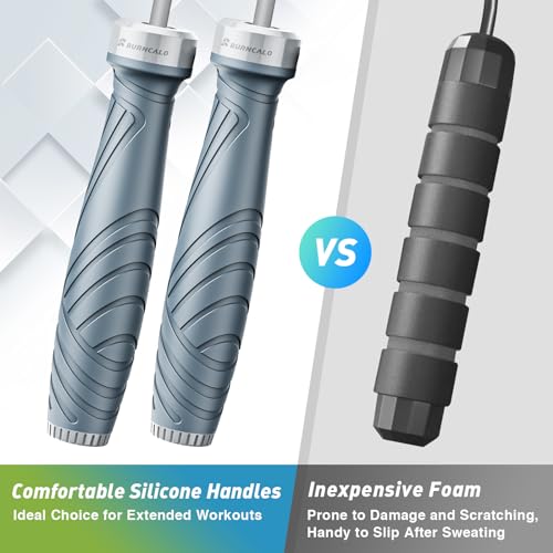 BURNCALO Cordless Jump Rope With Silicone Handles - Image 3