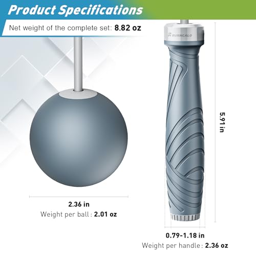 BURNCALO Cordless Jump Rope With Silicone Handles - Image 5