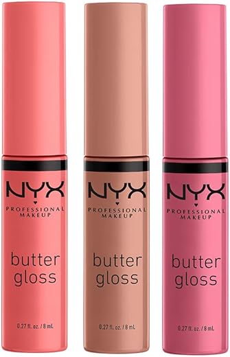 NYX PROFESSIONAL MAKEUP Butter Gloss Lip Gloss - Pack Of 3