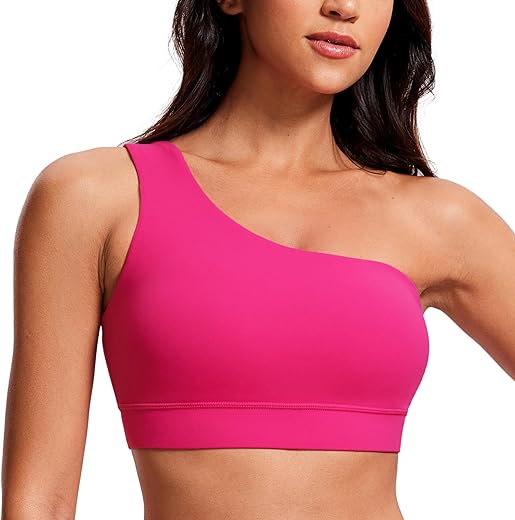 CRZ YOGA Butterluxe Womens One Shoulder Sports Bra