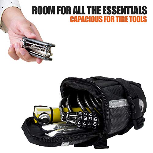 BV Large Bike Saddle Bag & Light Set - Image 3