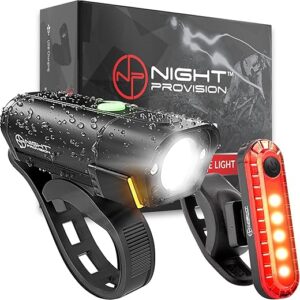 NP NIGHT PROVISION BX-500 Bike Light Set – Rechargeable USB-C Lights