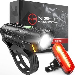 NP NIGHT PROVISION BX-Series Bike Light Set – Front And Rear Lights