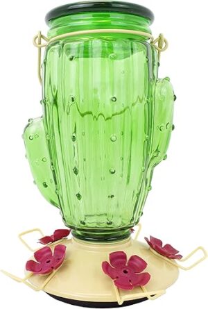 Perky-Pet Cactus Top Fill Glass Hummingbird Feeder 9111-1SR