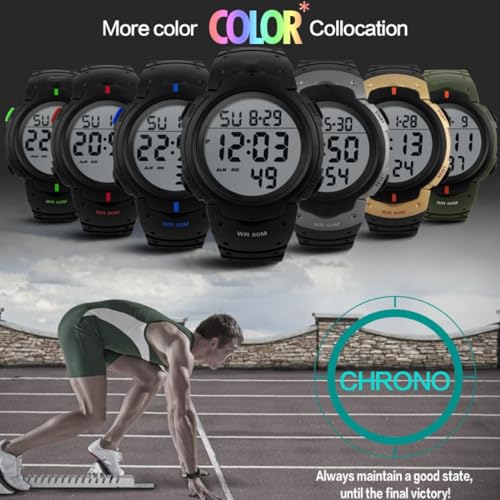 CakCity Mens Digital Sports Waterproof Watch - Image 2