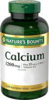 Nature’s Bounty Calcium 1200 mg With Vitamin D3, 220 Softgels