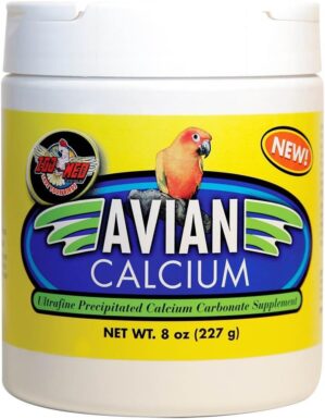 Zoo Med Calcium Bird Food, Black, 8 Ounce