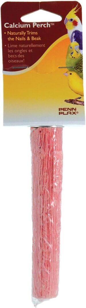 Penn-Plax Calcium Bird Perch, Trims Nails & Beak