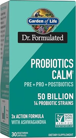 Garden of Life Calm Daily 3-in-1 Probiotics Supplement