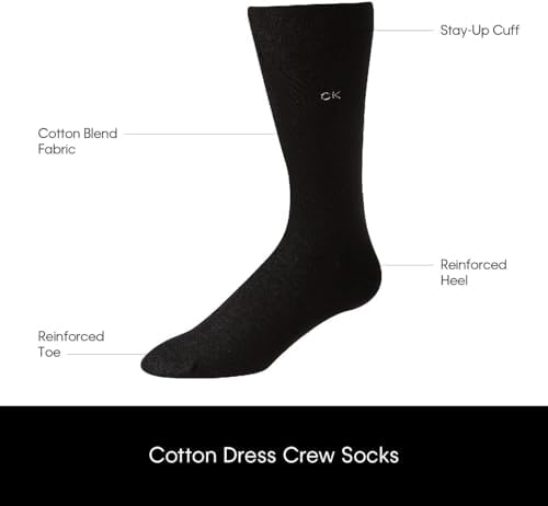 Calvin Klein Men's Luxury Cotton Crew Socks (3 Pack) - Image 3