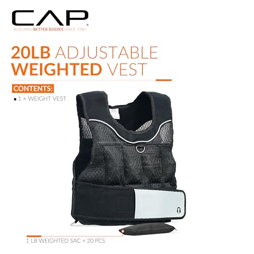 Cap Barbell Adjustable Weighted Vest, Various Sizes - Image 2