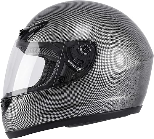 TCMT Carbon Fiber Full Face Helmet DOT Approved