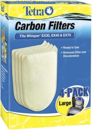 Tetra Carbon Filters For Whisper EX, 4 Count