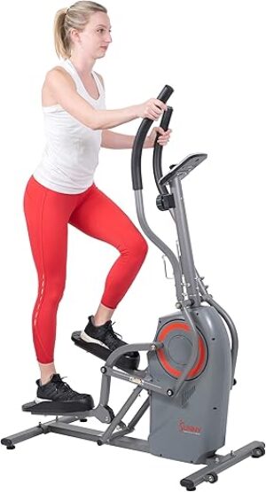 Sunny Health & Fitness Cardio Climber Stepping Elliptical Machine