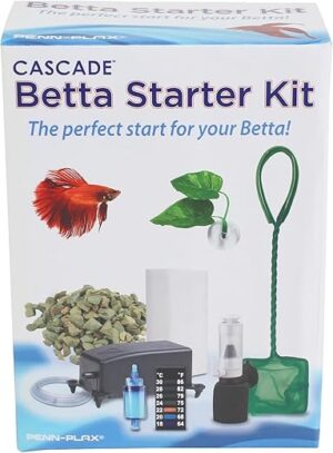 Penn-Plax Cascade Betta Fish Starter Kit – 9 Pieces