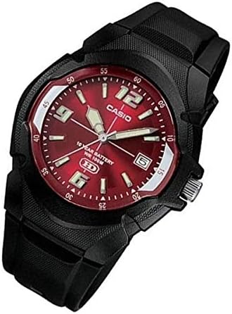 Casio Men’s Analog Watch | Black/Red | 100M WR - Image 2