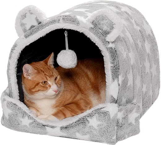 Furhaven Cat Bed Cave For Indoor Pets