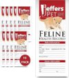 Jeffers Cat Health Records – 10-Pack Feline Logbook