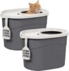 IRIS Cat Litter Tray With Perforated Lid TECL-20×2