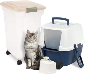 IRIS Cat Owner Starter Kit with Jumbo Litter Box
