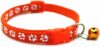 generic Cat Paw Print Adjustable Necklace (Orange)