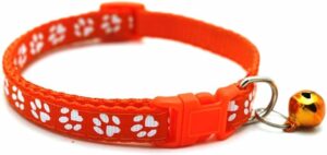 generic Cat Paw Print Adjustable Necklace (Orange)