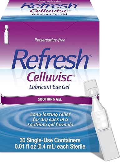 Refresh Celluvisc Lubricant Eye Gel Drops, 30 Count