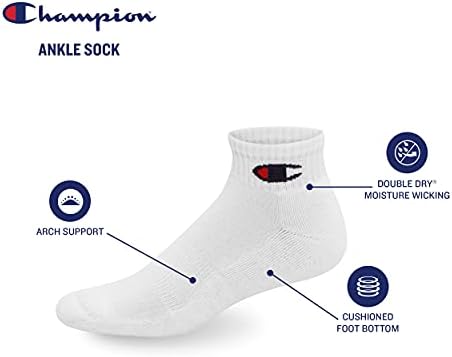 Champion Men's Double Dry Ankle Socks - Image 5