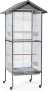 PH Prevue Hendryx Charming Aviary Large F035, Pearl Grey