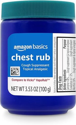 Amazon Basics Chest Rub Cough Suppressant Ointment, 3.53 Ounce